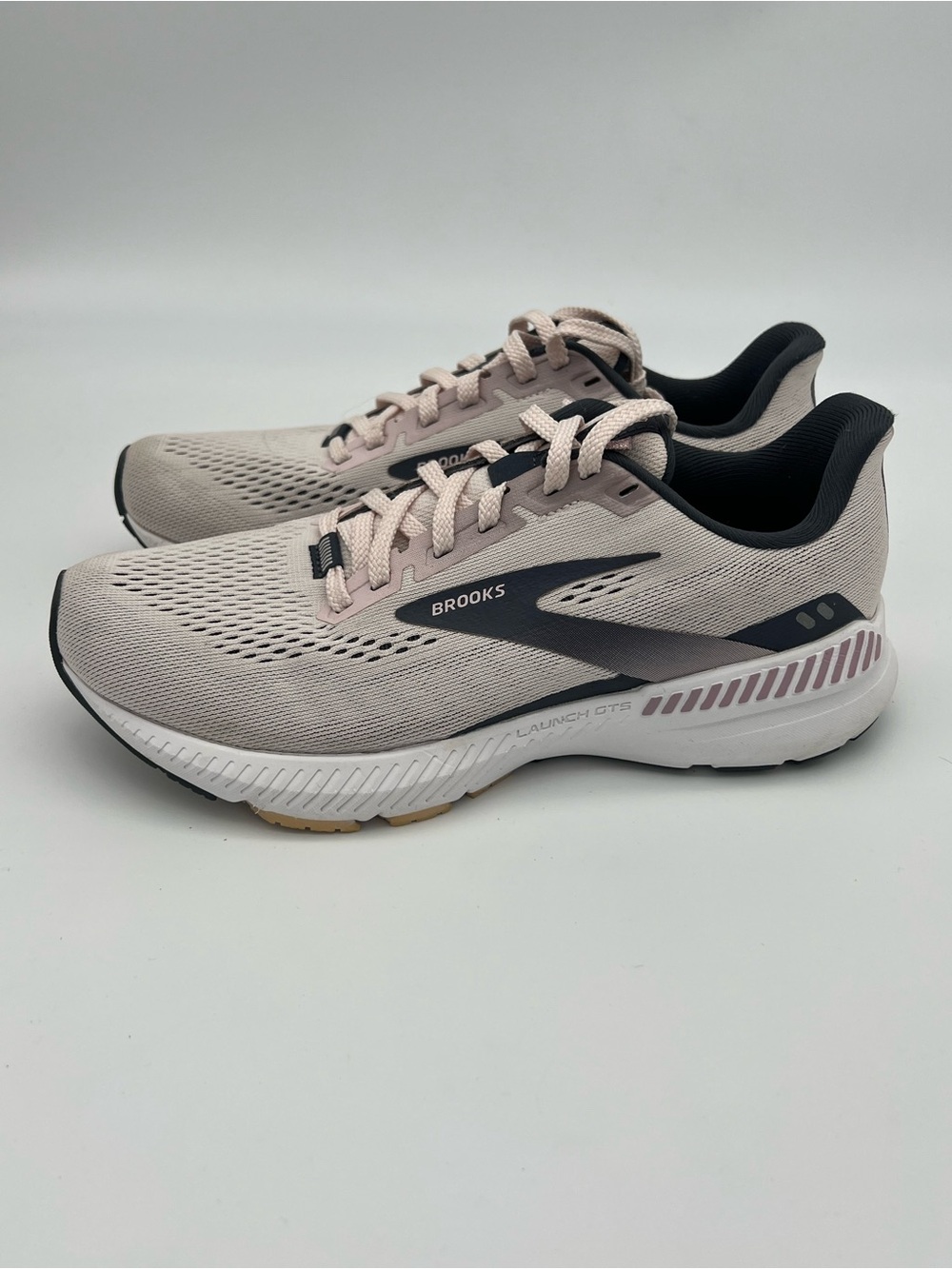 Brooks launch 8 gts running shoes women’s size 7 sneakers pink athletic gym - Picture 2 of 11